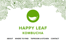 Tablet Screenshot of happyleafkombucha.com